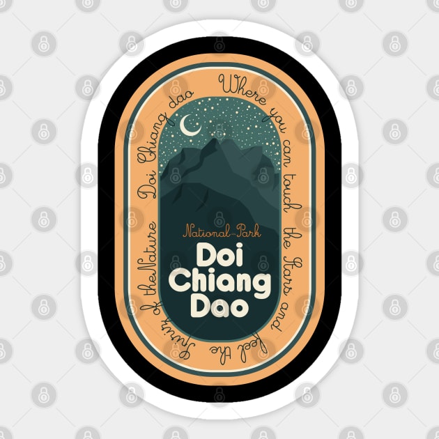 Doi Chiang Dao - Thailand - Sternenhimmel Sticker by Boogosh